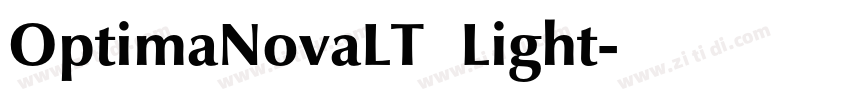 OptimaNovaLT   Light字体转换